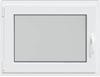 vidaxl Basement Window risor 80x60 cm Anthracite - PVC Frame & Insulated Glass - Dual Ventilation - for Garage/shed/Garden