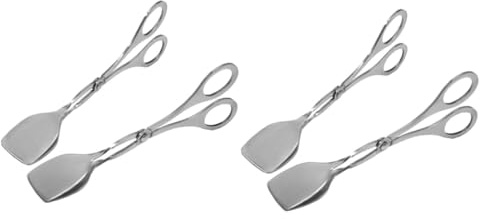 Toddmomy 4pcs Kitchen Cooking Tongs Food Serving Tongs Non Slip Barbecue for Grilling Steaks and Buffet Use