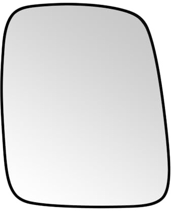 SENZEAL Spiegelglas Rechts Beifahrerseite mit Trägerplatte für VW T4 1990-2004 Unbeheizt Außenspiegel Glas Ersatz Rechts