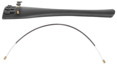 JOINPAYA Cello Saitenhalter aus Aluminiumlegierung mit Vier Feinstimmern Leichtes Langlebiges Cello Zubehör Schwarzes Instrumententeil für Präzises Stimmen Geschenk für Musiker