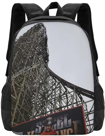ASDCTYTKO Steel Vengeance Großraum-Schulrucksack Laptop-Taschen Cedar Point Steel Vengeance Achterbahn Zedernmärkte Festival Geschenk