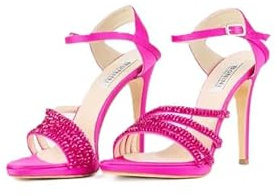 Bonini Sandali da Cerimonia con Tacco, Colore Fucsia, Modello 3502, Cinturino alla Caviglia (Sistema Taglie Calzature EU, Adulto, Donna, Numero, Media, 40)
