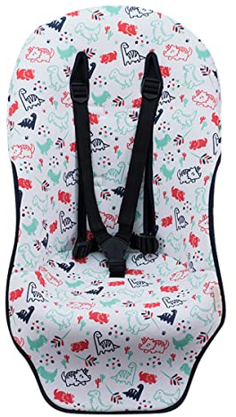JYOKO KIDS Matratze für Kinderwagen kompatibel mit Bugaboo Fox Dino Party