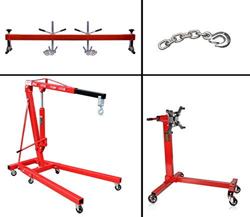 otgerlensker products Motorkran 2 to + Motorträger 500KG + Motorhalter 454 kg + extra Kette