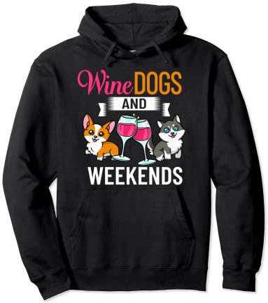 Bouteille de dégustation de vin rouge en verre pour chien Sweat à Capuche