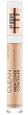 Catrice Clean ID High Cover Concealer, Abdeckstift, Nr. 020 Warm Beige, nude, für sensible Haut, für sensible Augen, Haut, natürlich, vegan, ölfrei, wasserfest (5ml)