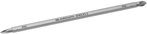 FACOM Lame Réversible 1/4  Phillips PH2 - PH3 - Finition Chromée - ATMZ.P2-3