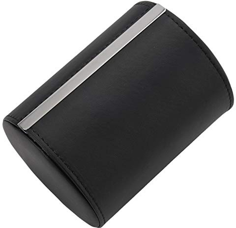 Guindxan Soporte para corbata cilíndrico para corbata, soporte de almacenamiento, rodillo, bolsa de viaje, protector negro