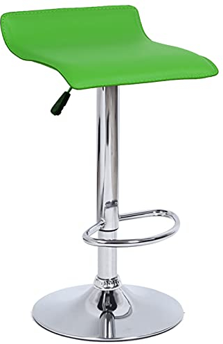JUNNIU Moderner Bar-Drehstuhl, ergonomischer Büro-Arbeitsstuhl mit Rückenlehne, Fußstütze und Gestell für die Theke im Esszimmer, Café (Farbe: Grün) Decoration