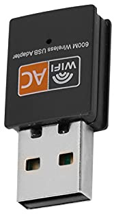 Akozon WLAN-Adapter USB, 8811-Chip, Drahtlose Netzwerkkarte, AC600M2-Band, Computerempfänger, 5G, 2,4 G, Extern (Dualband-WLAN-Netzwerkkarte)