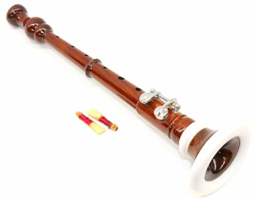 OBOE Flötenwechsler / Bombardenwechsler Braun mit 2 Blättern