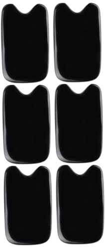 JECOMPRIS 6 Stk Massage-tools Kürbishut Auto Scheibenreiniger Körper Kratzendes Massagegerät Gua Sha Gesichtswerkzeug Jade Für Gesicht Pflege Ganzer Körper Schwarzes Wasser