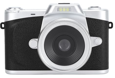 Smart Digitalkamera 64MP 4K Digitalkamera 20x Zoom 180° Flip Screen 1200mAh mit Weitwinkelobjektiv Professionelles Objektiv Spiegellose Wechselobjektiv Kamera Kamera Bildschirm mit