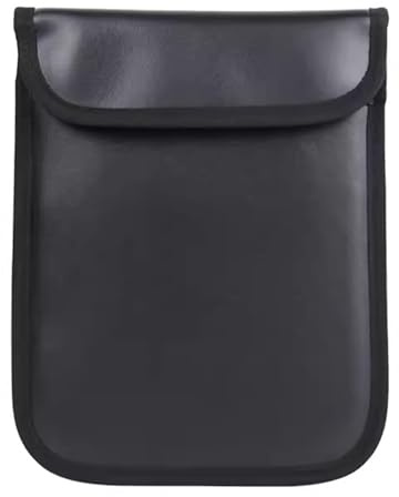 Faraday Bag Wasserdichter Faraday-Schlüsselanhängerschutz aus PU-Material, signalblockierende Faraday-Taschen, Diebstahlschutz, schlüsselloser Zugang, Faraday-Schlüsseltasche (Color : Black, Size :