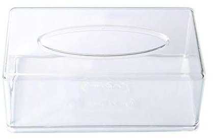 AQQWWER Taschentuchbox Halter Tissue Box, Papierrollenhalter, Tuchspender mit magnetischer Abdeckung Europäischen Transparent Tissue Box