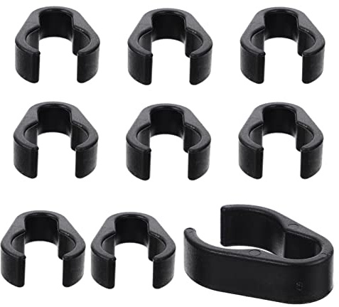 Abaodam 50pcs Plastic Clips Mic Cable Clamps for Cable Organizer Home Mic Accessories Storage Clip Plastic