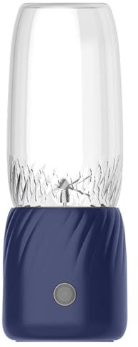 Pequeña batidora de vaso de 350 ml, batidora eléctrica portátil con 6 cuchillas de acero inoxidable, mini USB para batidos de frutas, zumos, mermeladas y batidos