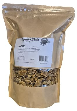 Cerneaux de Noix décortiquées | 100% Naturel | Quart | Sans additifs ni conservateurs | Landernuts 900 gr