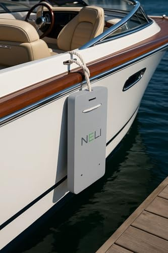 NELI Fender, Flachfender, rechteckig, eckig, Kissenfender, Plattenfender, Stegfender, Yachtzubehör, Anlegeschutz, 740 g, Größe: 55 x 33 x 6 cm (grau)