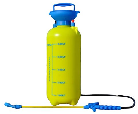 pokm toolsmarket - Drucksprüher 8L mit Kunststoffpumpe, Gartenspritze Sprühgerät für Pflanzenschutz & Reinigung, Pumpsprühflasche mit Verstellbare Düse, für Garten- und Rasenpflege