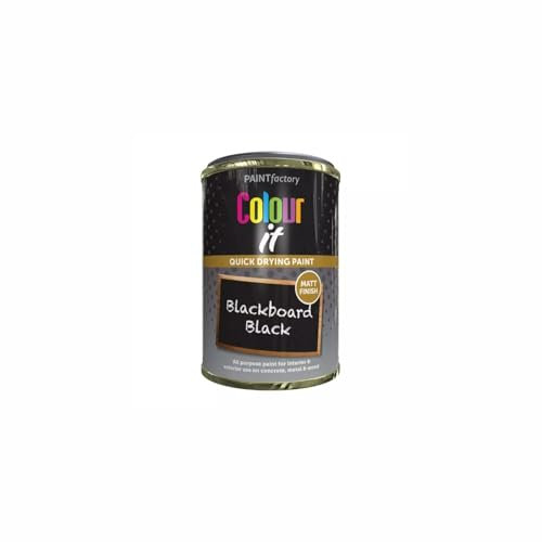 DIOXSTAR Blackboard Black Tin Paint, Matt Finish, Quick Drying Paint, Suitable for Indoor and Outdoor Use on Metal, Wood, Long Lasting Protection, 300ml (1 PCS)