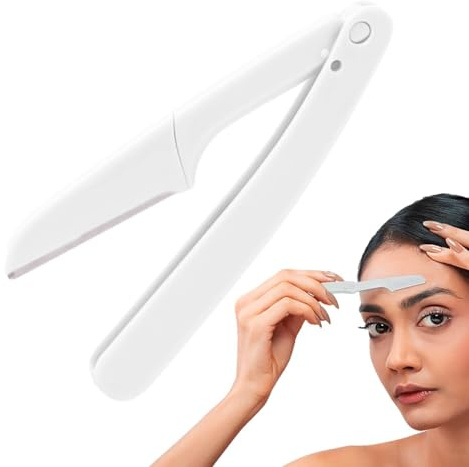Rasoio per le sopracciglia per donne, trimmer per sopracciglia, Strumento di depilazione a facciale pieghevole, Strumento per la cura del viso per il trucco, rasoio per il viso multiuso per qualsiasi