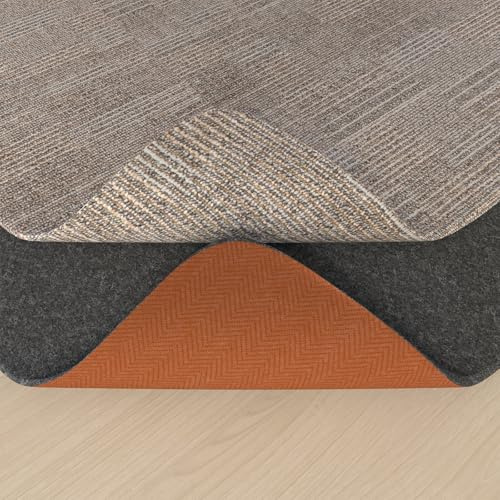 Almohadilla de Alfombra de Fieltro Antideslizante, 120x180cm con Respaldo de Goma, Protector Debajo de la Alfombra para Pisos de Madera, Mantiene Las alfombras en su Lugar, Suave y Seguro