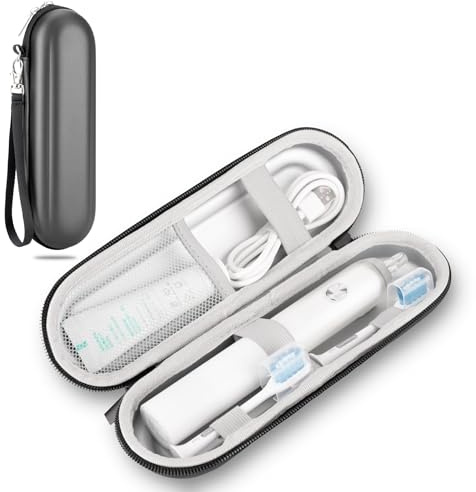 Lammcou Zahnbürsten Etui, Tragbare Reiseetui für Elektrische Zahnbürste Schutzhülle, Hartschalen Zahnbürstenbox für O-ralB Pro, Soni-Care, Toothbrush Case mit Zubehör Aufbewahrung