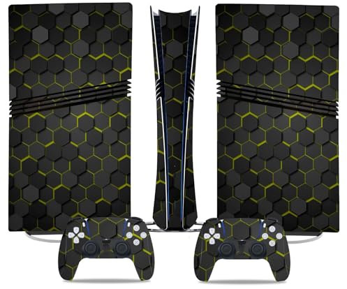 para PS5 Pro Skin Disc Edition & para PS5 Pro Skin Digital Edition Consola Mando Cubierta Vinilo Fundas Compatible Resistente Arañazos 89565 Envolturas Piel Regalo(Digital Edition)