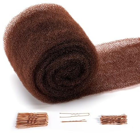 Hair Filler and Hairpins for Updo, Hair Sponge for Updo (Light Brown)