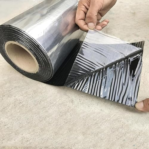 MCHDMI 0.2/0.5/1m Width Self-Adhesive Sheds Roofing Felt, Asphalt Roof Shingles Repair Tape, Roof Protector Underlayment Roll, Flashing Tape For Roofs, Waterproofing Roof Cladding,Customi