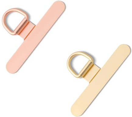 CHUQING Handykette Halterung Universal Pads Handy Patch Roségold Gold | Handykettenhalterung für vollumfassende Handyhüllen, werkzeugfrei und rückstandslos montierbar, stört keinen Ladevorgang
