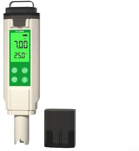 Testeur de qualité de l'eau 4 en 1 pour aquarium, aquarium, hydroponie avec mesure du pH, compatible avec eau douce et sel