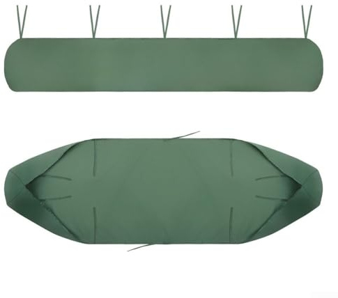 Wasserdichte Abdeckung für Terrassenmarkise mit Kordeln für sicheren Sitz, schützt Außenbereiche vor Sonne, Regen, Staub und Bäumen (4 m)