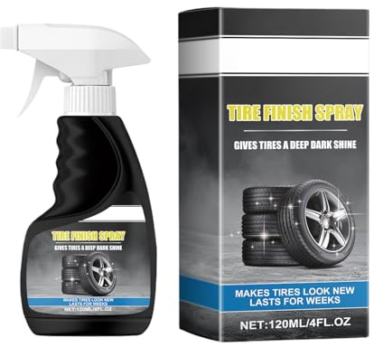 Generiskt däck glansspray,120 ml svart finish-restaurator | Icke-fet däckrengöring & glans, för personbilar lastbil motorcykel SUV med långvarig effekt