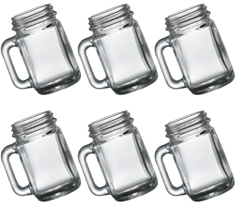 SHINEOFI Set 6 Bicchieri da Liquore in Vetro 40Ml Bicchieri Piccoli per Uso Domestico e Bar Coppe da Vino Resistenti per Feste Matrimoni e Picnic