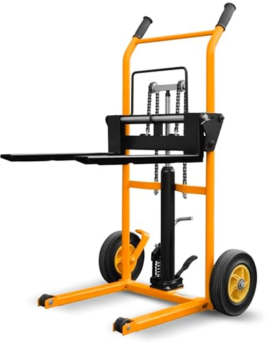 ZETA TRADES Mini Apilador Manual 200Kg Amarillo (SDJL200) | Elevación 900mm