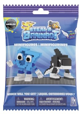 Steal A Brainrot - Minifiguras Mistery Coleccionables | Figuras Sorpresa Inspiradas en los Memes y Personajes Virales de Internet | Juguetes Surtidos para Niños, Jóvenes y Fans de Roblox