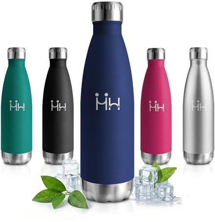 Borraccia Termica 750ml, Acciaio Inox Doppia Parete Isolata, Senza BPA Antigoccia, Bottiglia Acqua Riutilizzabile per Adulti, Scuola, Ufficio, Viaggi, Sport, Campeggio