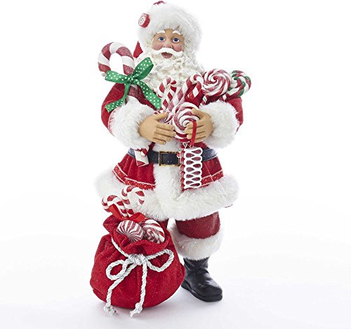 Kurt S. Adler, Inc. C7493 Kurt Adler 10.5 Santa with Candy & Sack Figure