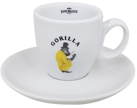 Gorilla Espressotasse Tasse mit Unterteller