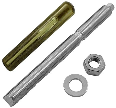 Lumonic Ankerstange + Verbundankerpatrone M16 x 190 Edelstahl A4 I Zur Verwendung als Keilanker, Metalldübel, Bolzenanker, Blitzdübel I Für verschiedene Arten Durchsteckmontagen