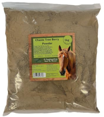 Horse Herbs Chaste Tree Berry Powder 1kg Bag | Agnus Castus, Natural Supplement for Horses, Equine, Pony | Agnus Castus, Natural Supplement for Horses, Equine, Pony