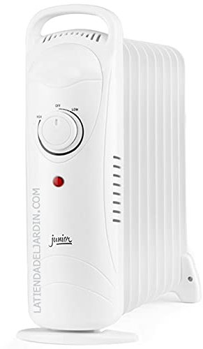 RADIADOR de ACEITE 9 elementos térmicos de gran inercia térmica. Potencia máxima 1200W. Termostato regulable.