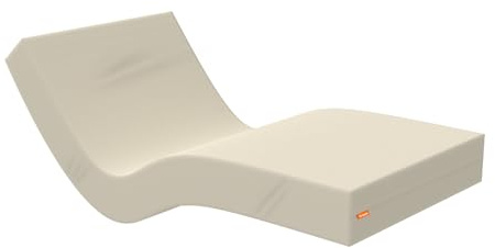 MiaSuite Materasso geriatrico articolato, misura 80x190 - Sfoderabile, Rivestimento Sanitario impermeabile