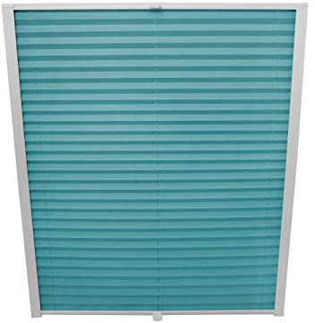 ondeco Dachfenster Plissee zum Bohren passend für Velux Fenster Plisseerollo Faltrollo verspannt Zubehör Türkis M06 - B: 61,4cm x H: 94cm