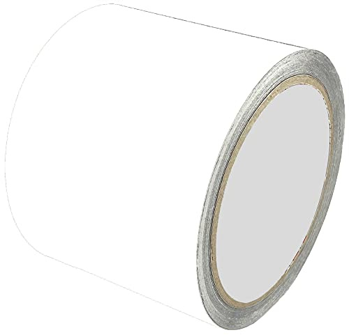 INDIGOS UG - Zierstreifen 10m x 8cm - weiß glänzend - Auto Motorrad Boot Modellbau - Dekorstreifen Seitenstreifen Klebestreifen - Tuning - Car Wrapping Autofolie Zierleisten