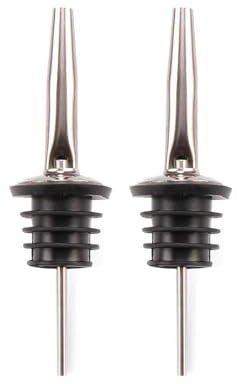 Augenblick Bottle Pourers for Spirits, 2 Pieces Speed Pourer for Whiskey, Olive Oil, Wine, Drinks