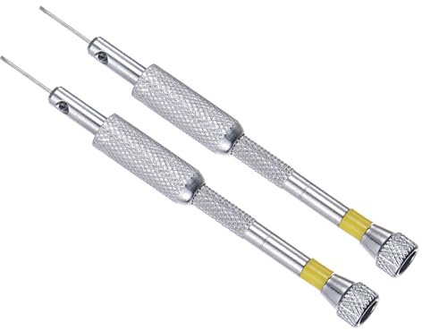 CoCud Mini Torx Schraubendreher, Größe 0,8 mm, Länge 90 mm, Kohlenstoffstahl, kleine 6-Punkt-Schraubendreher mit rutschfestem Griff, 2 Stück