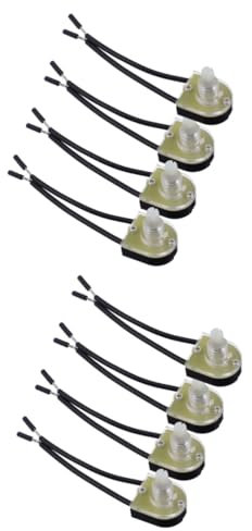 Hemobllo 8pcs Electrical Switches Silver Light Switches for Lamp Ceiling Light Lamp Knob Replacement Single Circuit Control for Appliances